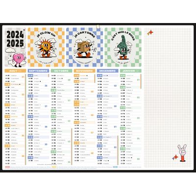 3592930023886-Calendrier Règles de vie - 6 mois par face - 32 x 42 cm - Bouchut--0