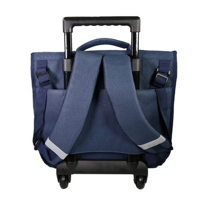 3666311021348-Cartable à roulettes Lili Lou - 2 compartiments - violet - Bagtrotter--2