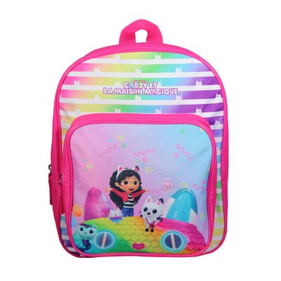 3666311024134-Sac à dos maternelle Gabby et la maison magique - 1 compartiment - violet - Bagtrotter--0