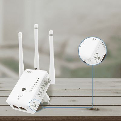 9120072373831-Strong Dual Band Repeater 750 - Répéteur Wifi 3 antennes + 2 ports Ethernet--1
