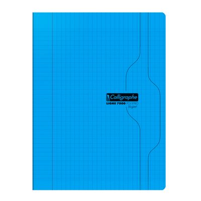 3210331701928-Calligraphe 7000 - Cahier 24 x 32 cm - 96 pages - grands carreaux (Seyes) - 70g - bleu--0