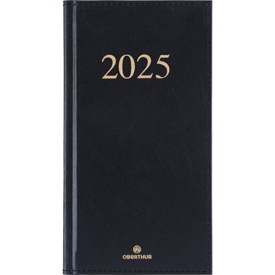 3664447178660-Agenda de poche Kiev - 1 semaine sur 2 pages - 9,5 x 17 cm - noir - Oberthur--0