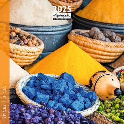 3494150160351-Calendrier mensuel 30x30 cm - 16 mois - Epices--0