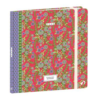3371010512997-Quo Vadis Catalina Estrada - Agenda JAJ Executif - 2025 - semainier - standard / M - 160 x 160 mm - portrait - papier blanc - nature - flowers - poetic - couvercle mul--0