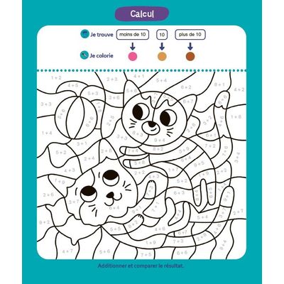 9782095029661-Coloriages malins - Chatons : lecture et calcul - 6-7 ans CP--2