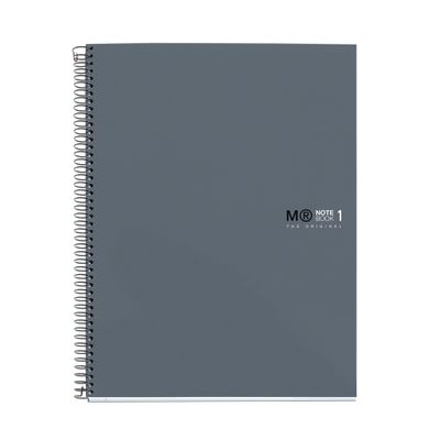 8422593466988-THE ORIGINAL NOTEBOOK, couverture rigide, A5, quadrillage 5x5 mm, 80 feuilles de 1 couleur, Miquelrius,--0