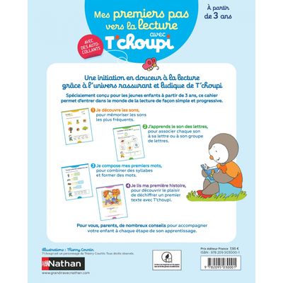 9782095030001-Mes premiers pas vers la lecture avec T'choupi : une initiation en douceur avec des autocollants--4