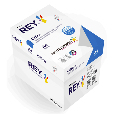 3141725005677-Rey Office - Papier blanc - A4 (210 x 297 mm) - 80 g/m² - 2500 feuilles (carton de 5 ramettes)--0