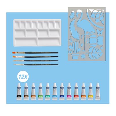 4005401696186-Faber-Castell - Set d'aquarelle avec accessoires - 18 pièces --1