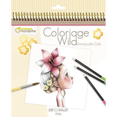 3609510520656-Carnet de coloriage Collector - par Emmanuelle Colin - Wild 1--0