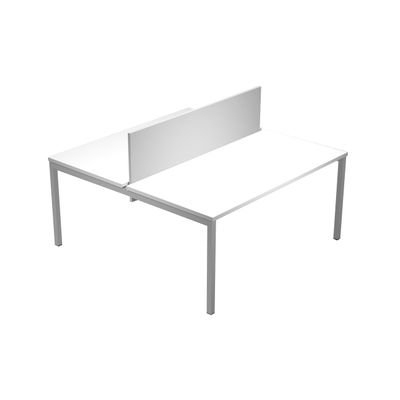 0404052254693-Bureau bench Trend - L120 - sans panneau de séparation - plateau blanc--0