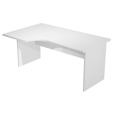 0404052257533-Bureau compact Trend - L160 cm - retour à gauche - pieds panneaux - plateau gris--0