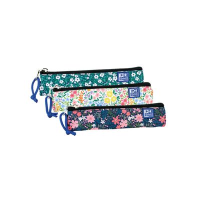 3020120235875-Petite Trousse plate kangoo flowers 1 compartiment assortis  - oxford--0