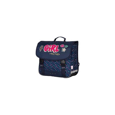 3661507063010-Cartable 38 CM KIP YOU ROCK-2 compartiments- marine- Kid'Abord--1
