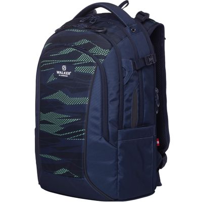 9002638241924-Sac à dos WALKER "Wizzard Campus Neo" - 3 compartiments coloris Layers Green--0