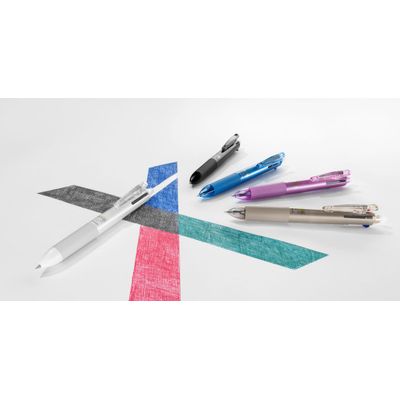 4902505473555-Frixion Ball 4 Couleurs - Roller encre gel effaçable - corps blanc - pointe fine--3