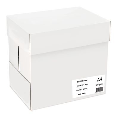 5605683003154-Papier blanc - A4 (210 x 297 mm ) - 75 g/m² - 2500 feuilles ( carton de 5 ramettes)--0