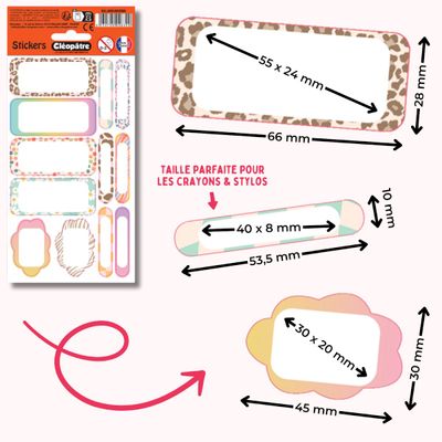 3134725026322-Cléopatre - 12 étiquettes no pack - Primaire--2