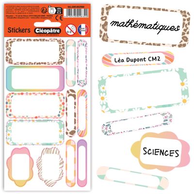 3134725026322-Cléopatre - 12 étiquettes no pack - Primaire--4