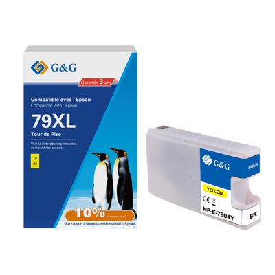 6937173407081-Cartouche compatible Epson 79XL Tour de pise - jaune - G&G--0