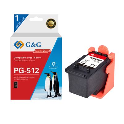 6937173407913-Cartouche compatible Canon PG-512 - noir - G&G--0