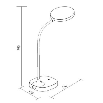 3660141963076-Lampe de Bureau BOB - blanc--3