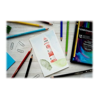 4006381547208-STABILO Aquacolor Arty - 24 Crayons de couleur aquarellables-P_405116600_10-9