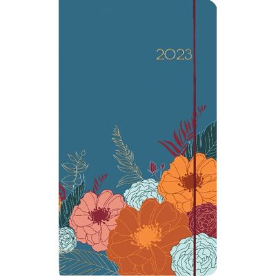 3664447134949-Agenda de poche Giverny - 1 semaine sur 2 pages - 9,5 x 17,5 cm - bleu - Oberthur-P_405120401_1-0