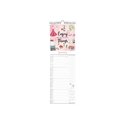 8054117622824-Calendrier mensuel Vivre heureux - 16 x 49 cm - Legami-P_405121156_3-1