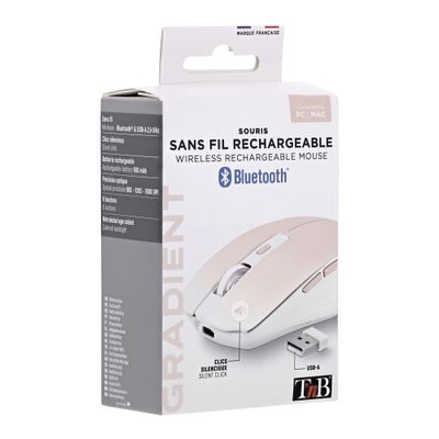 3303170113219-TNB Dual Connect Gradient - Souris sans fil - rechargeable - rose-P_405147304_6-4