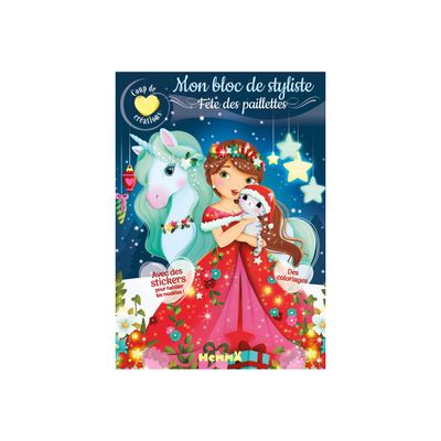 9782508059025-Coup de coeur créations - Mon bloc de styliste - Fête des paillettes - livre de coloriag-P_405225237_1-0
