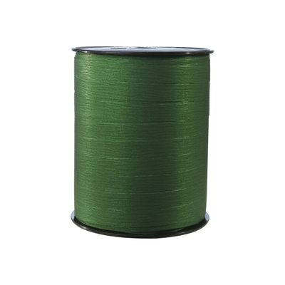 3065506015740-Clairefontaine - Bolduc ruban d'emballage cadeau - 1 cm x 250 m - vert pin-Avant-0