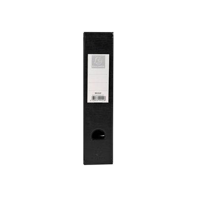 3130632901516-Exacompta - 10 Porte-revues polypro - dos 70 mm - noir - livrés à plat-Avant-1