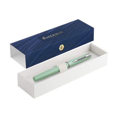 3026981053023-Waterman Allure - Stylo plume - vert pastel - pointe fine-Angle gauche-1