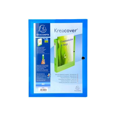 3130630599890-Exacompta KreaCover - Boîte de classement personnalisable - dos 40 mm - disponible dans différen-Avant-0