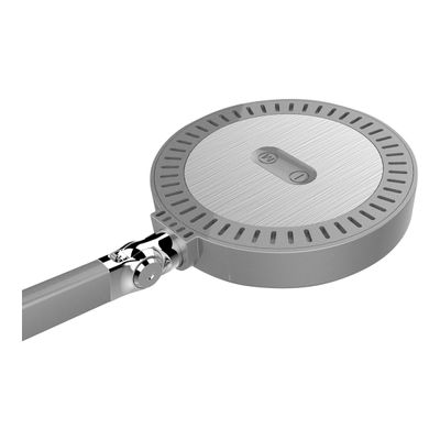 3595560014286-Unilux - Lampe de bureau Senza 2 - LED - multiples réglages - gris métal-Gros plan-3