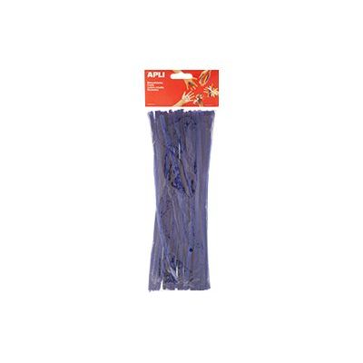8410782132738-Apli - 50 Chenilles - 30 cm - bleu-Avant-0