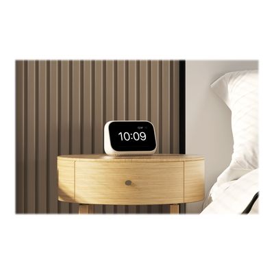 6934177723384-Xiaomi MI Smart Clock - Radio reveil connectée - sans fil - Wi-Fi, Bluetooth - blanc-Angle gauche-2