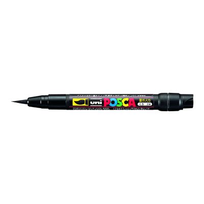 4902778559802-Posca - Feutre pinceau pointe souple - noir-Angle gauche-0