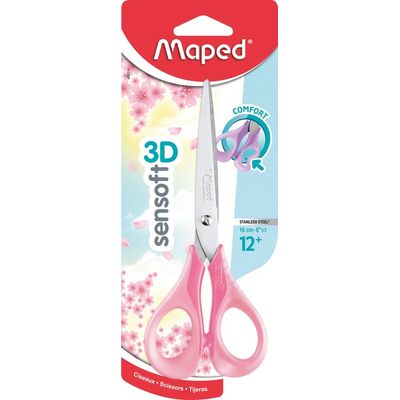 3154144862141-Maped Sensoft 3D Pastel - Ciseaux bouts ronds - 16 cm - disponible dans différentes couleurs--1