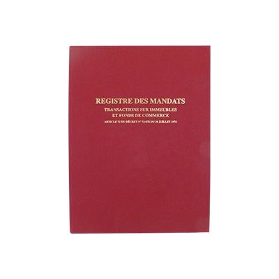 3416790014108-ELVE - Registre de transactions immobilières et fonds de commerce - 32 x 25 cm-Avant-0