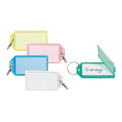 3173740195705-Sign - 5 Porte-clés - 56 x 29 mm - plastique - couleurs assorties-Avant-0