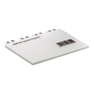 0400000689876-HAN - Pack de 25 intercalaires - A7 - pour boîte à fiches A7-Angle gauche-0