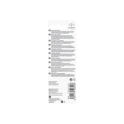 3501179503448-Parker - Recharge pour stylo bille - noir - encre gel-Arrière-2