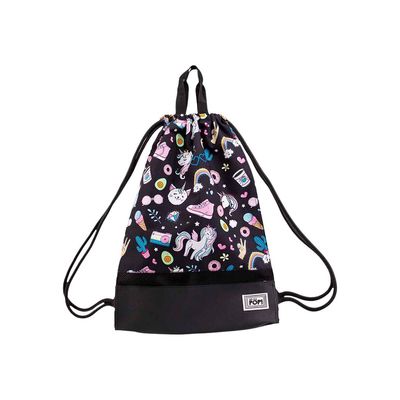 8445118025675-Oh My Pop! Illusion - Sac à dos piscine cordon - 1 compartiment - noir - Karactermania-Avant-2