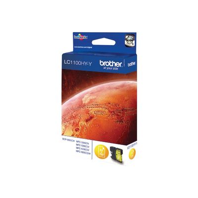 4977766659901-Brother LC1100XL - jaune - cartouche d'encre originale-Angle droit-4
