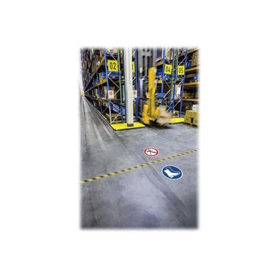 4005546982502-Durable Duraline Strong - Ruban adhésif jaune/noir antidérapant - 30 m-Avant-2