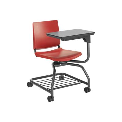 2012349448250-Chaise ATENEA FORM - Chaise d'étudiant avec tablette - rouge-Angle gauche-0