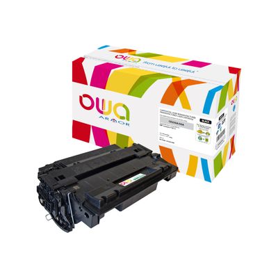 3112539606428-Cartouche laser compatible HP 55A - noir - Owa K15221OW-Angle gauche-0
