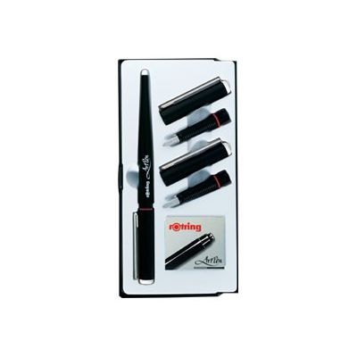 4006856251371-Rotring ArtPen Calligraphy - Plume 1,5 mm + 2 blocs plume + 6 cartouches-Multi-angle-2
